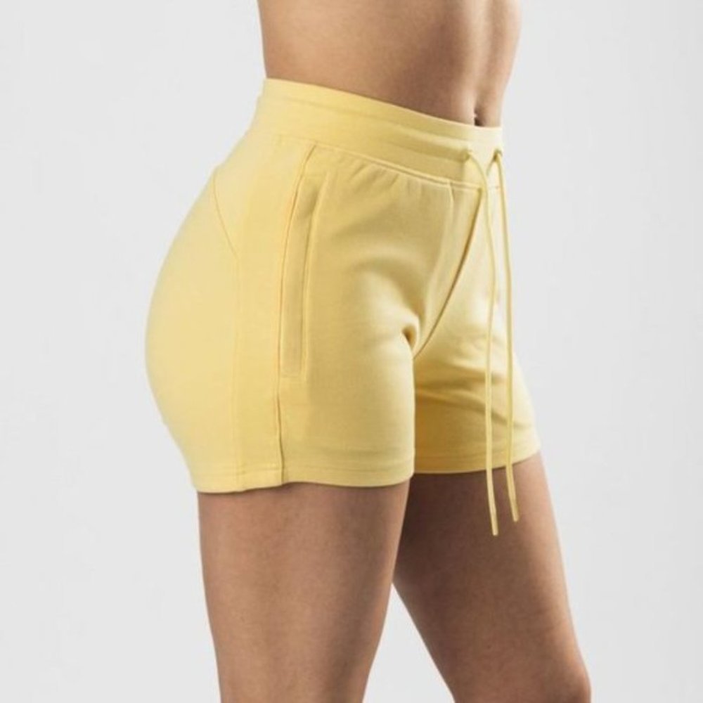 NEW ALPHALETE WOMEN’S CORE SHORTS - Frozen Spring - Picture 5 of 9